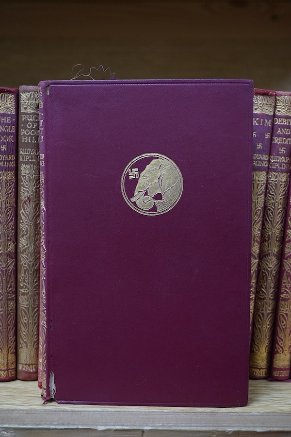 A set of thirty two Rudyard Kipling hardback books to include The Light That Failed and The Years Between. Condition - fair